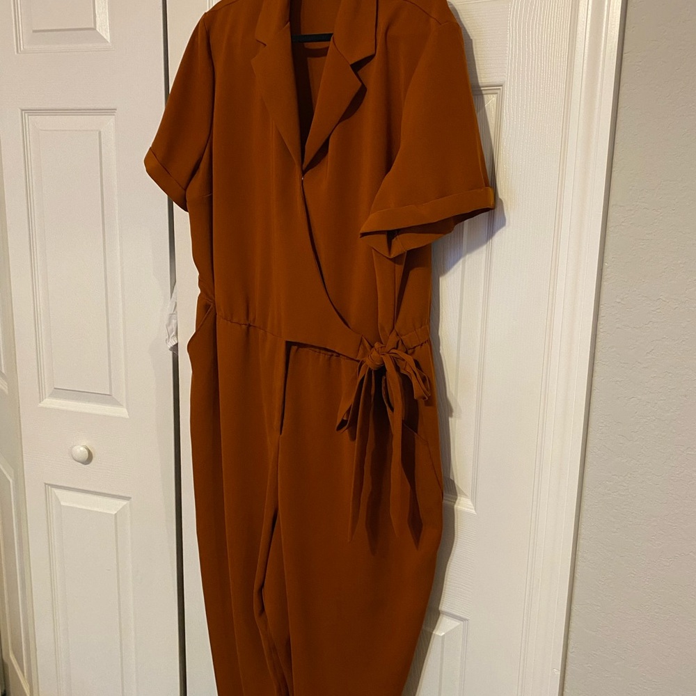 Ava & Viv Rust Jumpsuit
